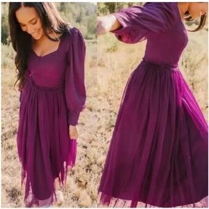 Ivy City Florence Dress in Plum